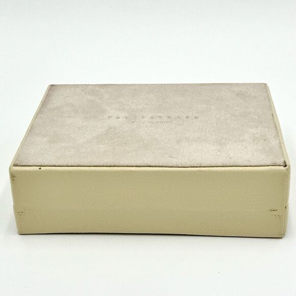 Pottery Barn McKenna Jewelry Box Travel Case 6.5” x 5” x 2” Cream Color Faux - Picture 8 of 12
